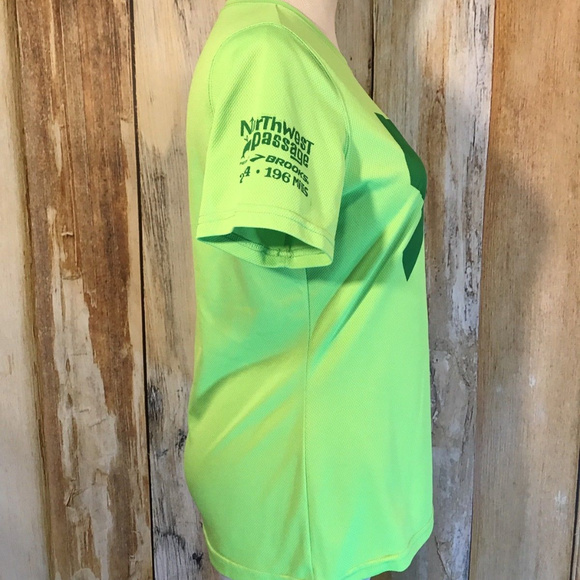 Brooks Neon Green Ragnar Relay Series Shirt 2014 - Picture 3 of 4